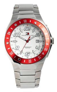 Tommy Hilfiger Men's 1790533 Vertone Red Bezel Watch Watches