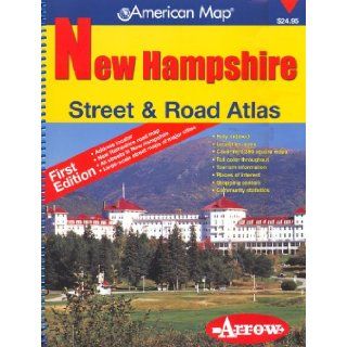 New Hampshire Street & Road Atlas (American Map) American Map Corporation 9781557513137 Books