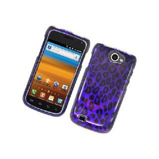 Samsung Galaxy Exhibit 4G T679 SGH T679 Purple Leopard Skin Print Glossy Cover Case Cell Phones & Accessories