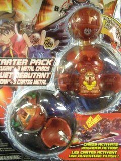 Bakugan Battle Brawlers Series 1 Starter Pack Pyrus RED   Reaper, Stinglash, Mystery Marble Toys & Games