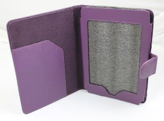 Leather Folio Case for Latest Generation  Kindle Touch Wi Fi 3g 6" E Ink Display   Purple Color + Screen Protector Kindle Store
