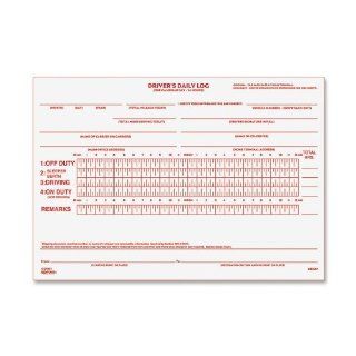 Rediform Driver's Daily Log Book, Carbon, 2 Part, 5.5 x 7.875 Inches, 31 Forms (6K681)  Business Claim Forms Log Books And Pads 