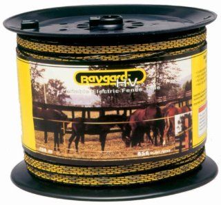 Baygard Electric Fence Yellow/Black Tape   656 Feet 00129  Agricultural Fences  Patio, Lawn & Garden