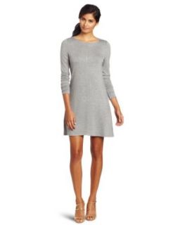 Kensie Women's French Terry Dress, Heather Gray, Large