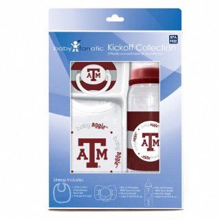 Texas A&M Aggies Baby Gift Set Kickoff Collection 3 Piece Baby Feeding Set  Infant And Toddler Sports Fan Apparel  Sports & Outdoors