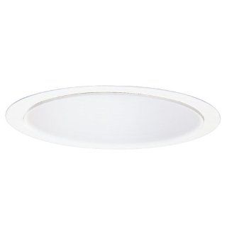 Hubbell Lighting Prescolite TO6 6 Inch Incandescent Recessed Downlight Open White Cone   Recessed Light Fixture Trims  