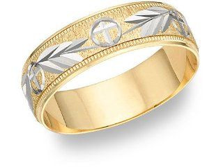 Hosanna Cross Wedding Band Ring Gold Marriage And Engagement Sets For Men And Women Jewelry