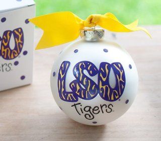 Louisiana State University Tiger Stripes Ornament   Decorative Hanging Ornaments
