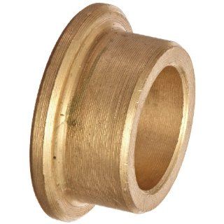 Bunting Bearings CFM008011006 Cast Bronze C93200 SAE 660 Flanged Sleeve Bearings, 8mm Bore x 11mm OD x 6mm Length   14mm Flange OD x 1.5mm Flange Thick