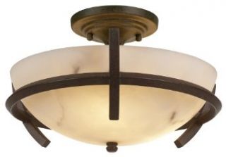 Minka Lavery 687 14 3 Light Semi Flush Ceiling Fixture from the Calavera Collection, Nutmeg   Close To Ceiling Light Fixtures  