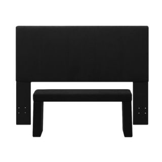 Handy Living Nelson Full/Queen Upholstered Headboard and Bench Set