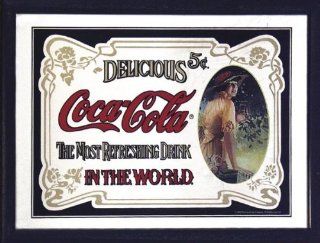 Coca Cola   Bar Mirror (Most Refreshing Drink In The World) (Size 12" x 9")   Prints