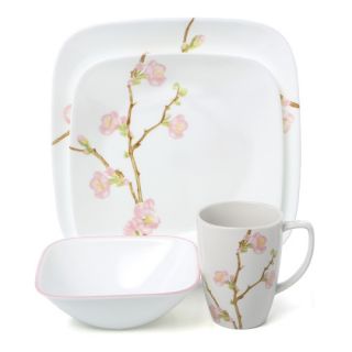 Cherry Blossom Square 16 Piece Dinnerware Set