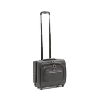 SOLO CASES Leather Rolling Laptop Overnighter