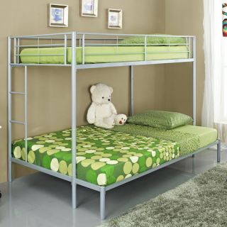 Metal Twin over Double Bunk Bed
