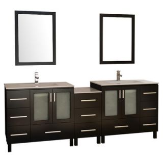 Design Element Galatian 88 Double Sink Bathroom Vanity Set