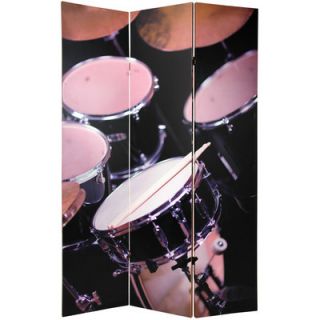 Oriental Furniture 70.88 x 47 Double Sided Drums / Saxophone Music 3