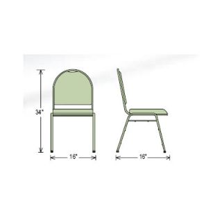 National Public Seating Series 9200 Dome Back Stacker Chair