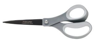 Fiskars 8 Inch Performance Soft Grip Non Stick Titanium Scissors (01 005413)