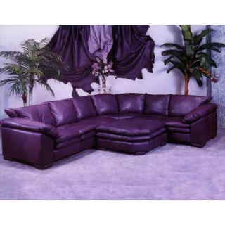 Omnia Furniture Fargo Leather Ottoman