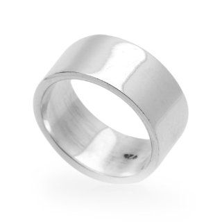 9MM Sterling Silver Wedding Band For Men & WomenClassic Plain Flat Band Ring (5 to 13) Jewelry