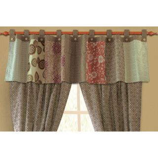 Greenland Home Fashions Stella Cotton Tab Top Tailored Curtain Valance