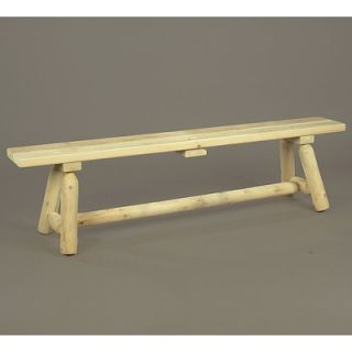 Rustic Natural Cedar Furniture Wooden Straight Kitchen Bench
