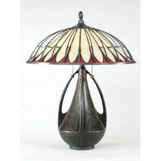 Quoizel Alhambre Tiffany Table Lamp in Burnt Cinnamon