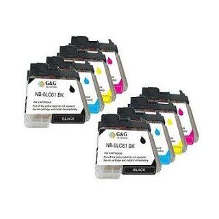 8 PK Brother Compatible Inkjet LC61BK, LC61Y, LC61M, and LC61C DCP 6690CW Electronics