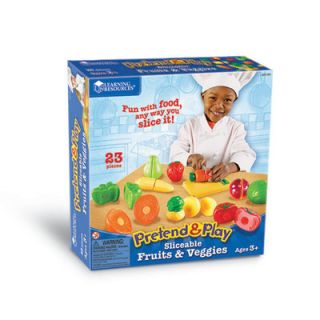 Learning Resources 23 Piece Pretend and Play Sliceable Fruits and