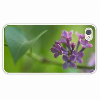 Customize Apple Iphone 4 4S Macro Lilacs Grass Reflections Petals Funny Present White Cellphone Skin For Family Cell Phones & Accessories