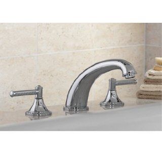 Mico Designs 2850 D1 CP Polished Chrome Bathroom Faucets Deckmount 3 piece Tub Filler Faucet Lever Handles    