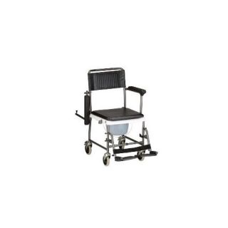 Nova Ortho Med, Inc. Drop Arm Commode Transport Chair with Wheels
