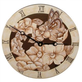 Lexington Studios Magnolias Decorative Wall Clock