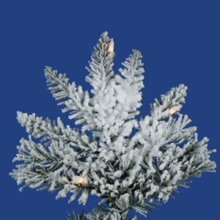 Vickerman Flocked Utica Fir 7 6 White Fir Artificial Christmas Tree