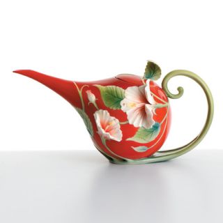 Island Beauty Hibiscus Flower Teapot