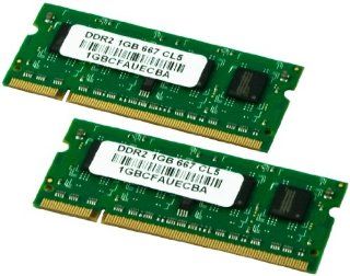 VisionTek 2G Kit of 2 (2x1GB) NB2 5300 CL5 667 200 Pin DDR2 SODIMM 2 Dual Channel Notebook Memory (900472) Computers & Accessories
