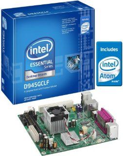 Intel D945GCLF Essential Series Mini ITX DDR2 667 Intel Graphics Integrated Atom Processor Desktop Board   Retail Electronics