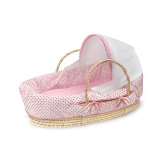 Moses Basket with Fabric Canopy
