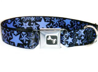 Buckle Down Stargazer Black/Purple Wide Small 1.5" x 13 18" Dog Collar W31922 WS  Pet Fashion Collars 