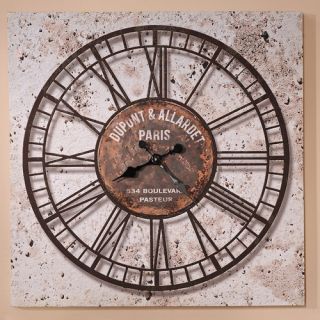 Distressed Oversize 27.5 Wall Clock