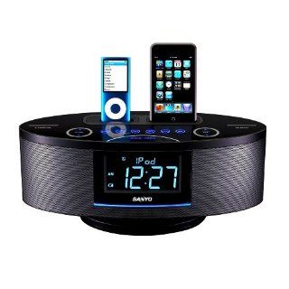 Sanyo DMP 692 Dual Dock Music System for iPod and iPhone (Black)   Players & Accessories
