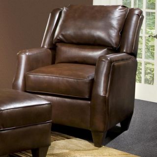 Chelsea Home Russell Leather Chair and Ottoman