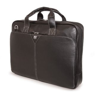 Mobile Edge 16 Deluxe Leather Laptop Briefcase in Black