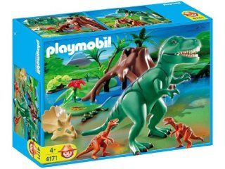 Playmobil T rex With Velociraptors Toys & Games