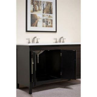 Legion Furniture 60 Woodbridge Double Sink Vanity in Distressed Dark
