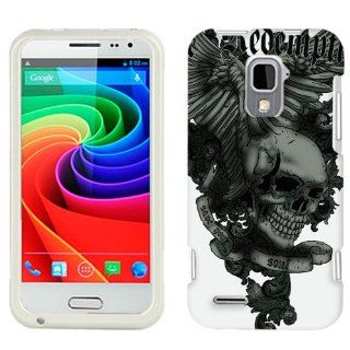 ZTE N9510 Skull Wing on White Phone Case Cover Cell Phones & Accessories