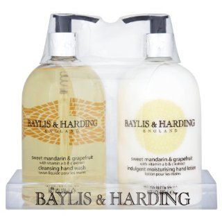 Baylis & Harding Mandarin and Grapefruit Mosaic Set Hand Wash 500ml and Lotion  Beauty