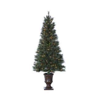 Cashmere Christmas Tree with 200 Clear Lights with Pot and Stand