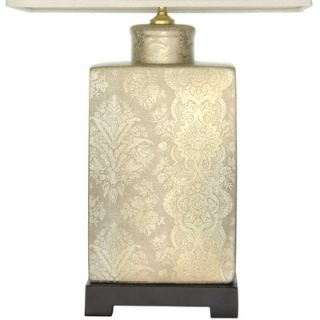 Oriental Furniture Finch in the Blossoms Table Lamp